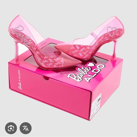 Barbie Shoes - NWT ALDO x Barbie stessy heeled shoes in clear fuchsia SIZE 5